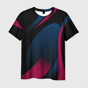 Мужская футболка 3D с принтом SPORT WEAR в городе Новоалтайск, 100% полиэфир | прямой крой, круглый вырез горловины, длина до линии бедер | Тематика изображения на принте: abstraction | geometry | neon | sport | sport wear | texture | абстракция | брызги | геометрия | краски | красный | линии | неон | неоновый | полосы | соты | спорт | спортивная одежда | спортивная форма | текстура | фигуры