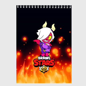 Скетчбук с принтом Brawl Stars/Колетта Демон в городе Новоалтайск, 100% бумага
 | 48 листов, плотность листов — 100 г/м2, плотность картонной обложки — 250 г/м2. Листы скреплены сверху удобной пружинной спиралью | bibi | crow | koletta | leon | nita | sandy | wings | бравл старс | герои | девочкам | демон | детям | дьявол | звезда | звездные | колетт | крылья | леон | логотипы игр | огненный | огонь | пламя | рога | сенди | улыбка