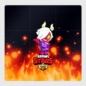 Магнитный плакат 3Х3 с принтом Brawl Stars/Колетта Демон в городе Новоалтайск, Полимерный материал с магнитным слоем | 9 деталей размером 9*9 см | bibi | crow | koletta | leon | nita | sandy | wings | бравл старс | герои | девочкам | демон | детям | дьявол | звезда | звездные | колетт | крылья | леон | логотипы игр | огненный | огонь | пламя | рога | сенди | улыбка