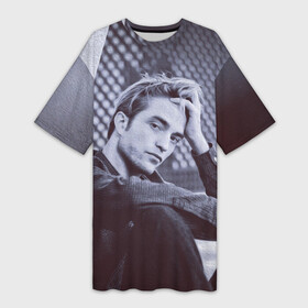 Платье-футболка 3D с принтом Роберт Паттинсон в городе Новоалтайск,  |  | batman | devil all the time | robert pattinson | the batman | twilight | бетмен | бэтмен | дьявол всегда здесь | роберт паттинсон | сумерки