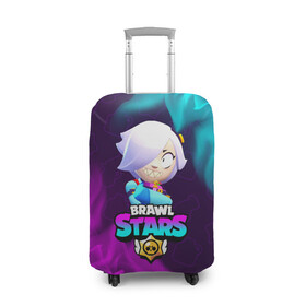 Чехол для чемодана 3D с принтом BRAWL STARS COLETTE / КОЛЕТТ в городе Новоалтайск, 86% полиэфир, 14% спандекс | двустороннее нанесение принта, прорези для ручек и колес | brawl | colete | colette | collete | logo | stars | бравл | бравла | браво | игра | игры | колетт | колетта | коллет | коллета | лого | логотип | символ | старс | старса