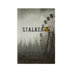Обложка для паспорта матовая кожа с принтом STALKER 2 в городе Новоалтайск, натуральная матовая кожа | размер 19,3 х 13,7 см; прозрачные пластиковые крепления | gsc game world | s.t.a.l.k.e.r. | stalker | stalker 2 | постапокалиптический шутер | сталкер | сталкер 2 | шутер