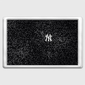 Магнит 45*70 с принтом New York Yankees в городе Новоалтайск, Пластик | Размер: 78*52 мм; Размер печати: 70*45 | Тематика изображения на принте: baseball | fashion | game | glitch | new york | sport | бейсбол | игра | мода | нью йорк | спорт