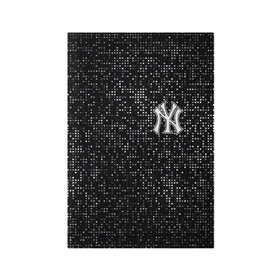 Обложка для паспорта матовая кожа с принтом New York Yankees в городе Новоалтайск, натуральная матовая кожа | размер 19,3 х 13,7 см; прозрачные пластиковые крепления | baseball | fashion | game | glitch | new york | sport | бейсбол | игра | мода | нью йорк | спорт