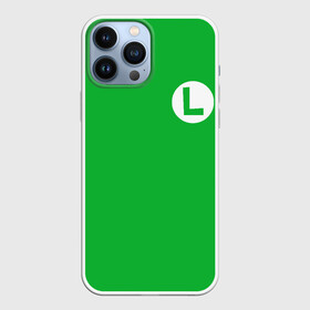 Чехол для iPhone 13 Pro Max с принтом ЛУИДЖИ в городе Новоалтайск,  |  | Тематика изображения на принте: luigi | mario | nintendo | денди | луиджи | марио | нинтендо