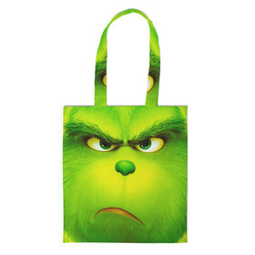 Сумка 3D повседневная с принтом Гринч 3D/ The Grinch в городе Новоалтайск, 100% полиэстер | Плотность: 200 г/м2; Размер: 34×35 см; Высота лямок: 30 см | the grinch | гринч | для детей | мультфильм | рождество