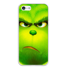 Чехол для iPhone 5/5S матовый с принтом Гринч 3D/ The Grinch в городе Новоалтайск, Силикон | Область печати: задняя сторона чехла, без боковых панелей | Тематика изображения на принте: the grinch | гринч | для детей | мультфильм | рождество
