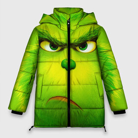 Женская зимняя куртка 3D с принтом Гринч 3D The Grinch в городе Новоалтайск, верх — 100% полиэстер; подкладка — 100% полиэстер; утеплитель — 100% полиэстер | длина ниже бедра, силуэт Оверсайз. Есть воротник-стойка, отстегивающийся капюшон и ветрозащитная планка. 

Боковые карманы с листочкой на кнопках и внутренний карман на молнии | the grinch | гринч | для детей | мультфильм | рождество