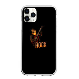 Чехол для iPhone 11 Pro Max матовый с принтом ROCK в городе Новоалтайск, Силикон |  | roc | rock | rok | гитара | рок | череп