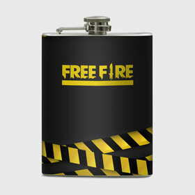 Фляга с принтом Free Fire в городе Новоалтайск, металлический корпус | емкость 0,22 л, размер 125 х 94 мм. Виниловая наклейка запечатывается полностью | battlegrounds | free fire | garena | tricks | батл | королевская битва | рояль | фаир | фри фаер | экшн