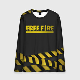 Мужской лонгслив 3D с принтом Free Fire в городе Новоалтайск, 100% полиэстер | длинные рукава, круглый вырез горловины, полуприлегающий силуэт | battlegrounds | free fire | garena | tricks | батл | королевская битва | рояль | фаир | фри фаер | экшн