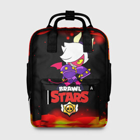 Женский рюкзак 3D с принтом Brawl Stars/Колетта Демон в городе Новоалтайск, 100% полиэстер | лямки с регулируемой длиной, сверху ручки, чтобы рюкзак нести как сумку. Основное отделение закрывается на молнию, как и внешний карман. Внутри два дополнительных кармана, один из которых закрывается на молнию. По бокам два дополнительных кармашка, куда поместится маленькая бутылочка
 | bibi | crow | koletta | leon | nita | sandy | wings | бравл старс | герои | девочкам | демон | детям | дьявол | звезда | звездные | колетт | крылья | леон | логотипы игр | огненный | огонь | пламя | рога | сенди | трикси