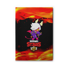 Обложка для автодокументов с принтом Brawl Stars/Колетта Демон в городе Новоалтайск, натуральная кожа |  размер 19,9*13 см; внутри 4 больших “конверта” для документов и один маленький отдел — туда идеально встанут права | Тематика изображения на принте: bibi | crow | koletta | leon | nita | sandy | wings | бравл старс | герои | девочкам | демон | детям | дьявол | звезда | звездные | колетт | крылья | леон | логотипы игр | огненный | огонь | пламя | рога | сенди | трикси