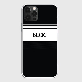 Чехол для iPhone 12 Pro Max с принтом Black Blck в городе Новоалтайск, Силикон |  | black | геометрия | линии | надпись на английском | полосы | черный