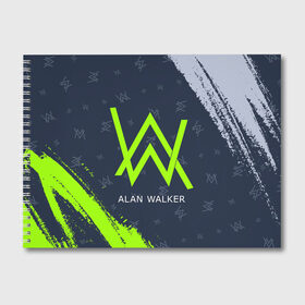 Альбом для рисования с принтом ALAN WALKER АЛАН УОКЕР в городе Новоалтайск, 100% бумага
 | матовая бумага, плотность 200 мг. | Тематика изображения на принте: alan | faded | house | logo | music | walker | алан | вокер | волкер | диджей | лого | логотип | логотипы | музыка | музыкант | символ | символы | танцеальная | уокер | хаус | электронная