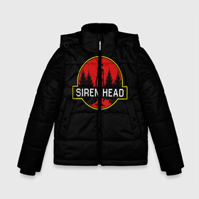 Зимняя куртка для мальчиков 3D с принтом Siren Head в городе Новоалтайск, ткань верха — 100% полиэстер; подклад — 100% полиэстер, утеплитель — 100% полиэстер | длина ниже бедра, удлиненная спинка, воротник стойка и отстегивающийся капюшон. Есть боковые карманы с листочкой на кнопках, утяжки по низу изделия и внутренний карман на молнии. 

Предусмотрены светоотражающий принт на спинке, радужный светоотражающий элемент на пуллере молнии и на резинке для утяжки | siren head | игра | лес | монстр | персонаж | сирена | сиреноголовый | чудовище