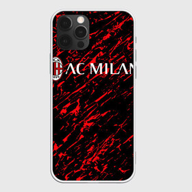 Чехол для iPhone 12 Pro Max с принтом MILAN в городе Новоалтайск, Силикон |  | ac milan | fc | football | football club | sport | итальянский футбольный клуб | милан | спорт | уефа | униформа | фирменные цвета | фк | футбол | футбольный клуб