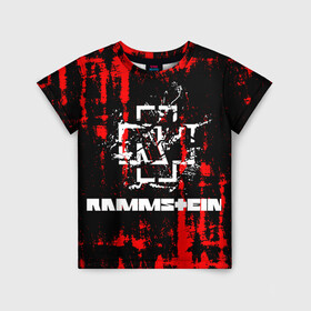 Детская футболка 3D с принтом Rammstein. в городе Новоалтайск, 100% гипоаллергенный полиэфир | прямой крой, круглый вырез горловины, длина до линии бедер, чуть спущенное плечо, ткань немного тянется | music | rammstein | rock | индастриал метал | метал группа | музыка | музыкальная группа | немецкая метал группа | рамштайн | рок | хард рок