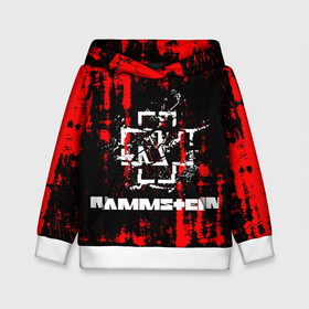 Детская толстовка 3D с принтом Rammstein. в городе Новоалтайск, 100% полиэстер | двухслойный капюшон со шнурком для регулировки, мягкие манжеты на рукавах и по низу толстовки, спереди карман-кенгуру с мягким внутренним слоем | music | rammstein | rock | индастриал метал | метал группа | музыка | музыкальная группа | немецкая метал группа | рамштайн | рок | хард рок