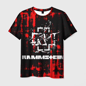Мужская футболка 3D с принтом Rammstein. в городе Новоалтайск, 100% полиэфир | прямой крой, круглый вырез горловины, длина до линии бедер | music | rammstein | rock | индастриал метал | метал группа | музыка | музыкальная группа | немецкая метал группа | рамштайн | рок | хард рок