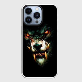 Чехол для iPhone 13 Pro с принтом ВОЛЧЬЯ ГОЛОВА в городе Новоалтайск,  |  | Тематика изображения на принте: hunter | wolf | волк | голова | зверь | зубы | клыки | кровь | оскал | охотник | пасть | хищник