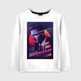 Детский лонгслив хлопок с принтом Cyberpunk art neon 11-90 в городе Новоалтайск, 100% хлопок | круглый вырез горловины, полуприлегающий силуэт, длина до линии бедер | art | neon aesthetic | neon art | vaporwave art | киберпанк | цифровые файлы