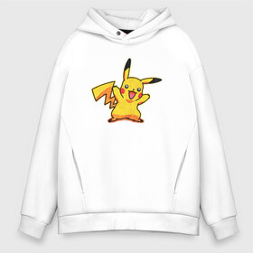 Мужское худи Oversize хлопок с принтом Pikachu из меха в городе Новоалтайск, френч-терри — 70% хлопок, 30% полиэстер. Мягкий теплый начес внутри —100% хлопок | боковые карманы, эластичные манжеты и нижняя кромка, капюшон на магнитной кнопке | Тематика изображения на принте: pikachu | pokemon | pokemongo | аниме | детективпикачу | пикачу | покемон | покемонпикачу | покемоны