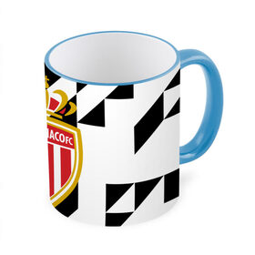 Кружка с принтом MONACO. в городе Новоалтайск, керамика | ёмкость 330 мл | fc | football | football club | france | monaco | sport | нико ковач | спорт | уефа | униформа | фк | фк монако | франция | французская лига 1 | французский футбольный клуб | футбол | фут