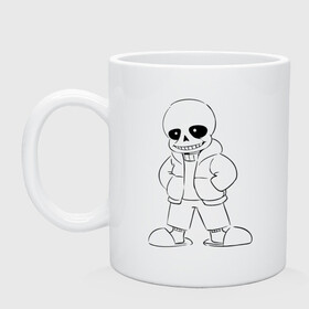 Кружка керамическая с принтом UNDERTALE РАСКРАСКА в городе Новоалтайск, керамика | объем — 330 мл, диаметр — 80 мм. Принт наносится на бока кружки, можно сделать два разных изображения | sans | undertale | андертале | андертейл | игра | подземная история | подземная сказка | раскраска | санс | ундертале