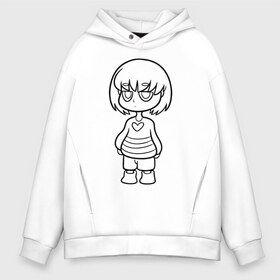 Мужское худи Oversize хлопок с принтом UNDERTALE РАСКРАСКА в городе Новоалтайск, френч-терри — 70% хлопок, 30% полиэстер. Мягкий теплый начес внутри —100% хлопок | боковые карманы, эластичные манжеты и нижняя кромка, капюшон на магнитной кнопке | sans | undertale | андертале | андертейл | игра | подземная история | подземная сказка | раскраска | санс | ундертале