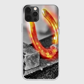 Чехол для iPhone 12 Pro Max с принтом Подкова в городе Новоалтайск, Силикон |  | Тематика изображения на принте: horseshoe | железный | железо | ковка | кузница | кузня | металл | металлический | молот | молотки | молоток | молоты | наковальни | наковальня | подкова | сталь | стальной | удача