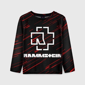 Детский лонгслив 3D с принтом Rammstein. в городе Новоалтайск, 100% полиэстер | длинные рукава, круглый вырез горловины, полуприлегающий силуэт
 | music | rammstein | rock | индастриал метал | метал группа | музыка | музыкальная группа | немецкая метал группа | рамштайн | рок | хард рок