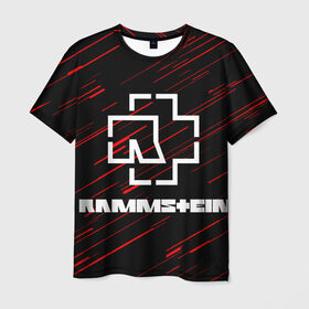 Мужская футболка 3D с принтом Rammstein. в городе Новоалтайск, 100% полиэфир | прямой крой, круглый вырез горловины, длина до линии бедер | music | rammstein | rock | индастриал метал | метал группа | музыка | музыкальная группа | немецкая метал группа | рамштайн | рок | хард рок