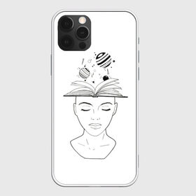 Чехол для iPhone 12 Pro Max с принтом знания космос в городе Новоалтайск, Силикон |  | девушка | женщина | книга | космос | минимализм | планеты | тумблер | чб