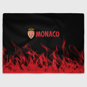 Плед 3D с принтом MONACO. в городе Новоалтайск, 100% полиэстер | закругленные углы, все края обработаны. Ткань не мнется и не растягивается | Тематика изображения на принте: fc | football | football club | france | monaco | sport | нико ковач | спорт | уефа | униформа | фк | фк монако | франция | французская лига 1 | французский футбольный клуб | футбол | фут