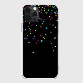 Чехол для iPhone 12 Pro Max Праздничное настроение: в городе Новоалтайск, Силикон | | блёстки | веселье | конфетти | праздник | салют