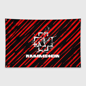 Флаг-баннер с принтом Rammstein. в городе Новоалтайск, 100% полиэстер | размер 67 х 109 см, плотность ткани — 95 г/м2; по краям флага есть четыре люверса для крепления | music | rammstein | rock | индастриал метал | метал группа | музыка | музыкальная группа | немецкая метал группа | рамштайн | рок | хард рок