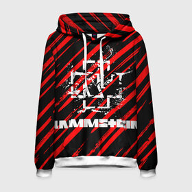Мужская толстовка 3D с принтом Rammstein. в городе Новоалтайск, 100% полиэстер | двухслойный капюшон со шнурком для регулировки, мягкие манжеты на рукавах и по низу толстовки, спереди карман-кенгуру с мягким внутренним слоем. | Тематика изображения на принте: music | rammstein | rock | индастриал метал | метал группа | музыка | музыкальная группа | немецкая метал группа | рамштайн | рок | хард рок