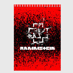 Скетчбук с принтом Rammstein. в городе Новоалтайск, 100% бумага
 | 48 листов, плотность листов — 100 г/м2, плотность картонной обложки — 250 г/м2. Листы скреплены сверху удобной пружинной спиралью | music | rammstein | rock | индастриал метал | метал группа | музыка | музыкальная группа | немецкая метал группа | рамштайн | рок | хард рок