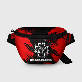 Поясная сумка 3D с принтом Rammstein. в городе Новоалтайск, 100% полиэстер | плотная ткань, ремень с регулируемой длиной, внутри несколько карманов для мелочей, основное отделение и карман с обратной стороны сумки застегиваются на молнию | music | rammstein | rock | индастриал метал | метал группа | музыка | музыкальная группа | немецкая метал группа | рамштайн | рок | хард рок