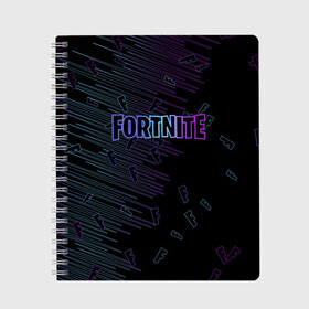 Тетрадь с принтом FORTNITE в городе Новоалтайск, 100% бумага | 48 листов, плотность листов — 60 г/м2, плотность картонной обложки — 250 г/м2. Листы скреплены сбоку удобной пружинной спиралью. Уголки страниц и обложки скругленные. Цвет линий — светло-серый
 | archetype | fortnite | fortnite 2 | fortnite x | ikonik | marshmello | raven | архетип | ворон | иконик | маршмелло | фортнайт | фортнайт 2 | фортнайт глава 2
