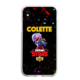 Чехол для iPhone XS Max матовый с принтом BRAWL STARS COLETTE. в городе Новоалтайск, Силикон | Область печати: задняя сторона чехла, без боковых панелей | 8 bit | brawl stars | colette | crow | gale | leon | max | mecha | mecha crow | mr.p | sally leon | shark | tara | virus 8 bit | werewolf leon | акула | берли | бравл старс | ворон | коллет | макс | оборотень