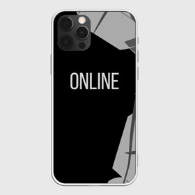 Чехол для iPhone 12 Pro Max с принтом Online в городе Новоалтайск, Силикон |  | online | абстракция | камуфляж | онлайн | ч б | черно белое