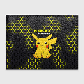 Обложка для студенческого билета с принтом Pikachu Pika Pika в городе Новоалтайск, натуральная кожа | Размер: 11*8 см; Печать на всей внешней стороне | Тематика изображения на принте: pika | pikachu | аниме | детская | детям | игры | молния | мышка | мышь | пика | пикачу | покемон | покемоны | соты
