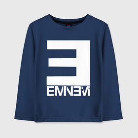 Детский лонгслив хлопок с принтом EMINEM в городе Новоалтайск, 100% хлопок | круглый вырез горловины, полуприлегающий силуэт, длина до линии бедер | eminem | rap | актёр | американский рэпер | композитор | маршалл | продюсер | рэп | рэпер | эминем