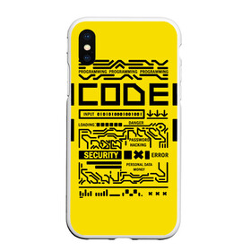 Чехол для iPhone XS Max матовый с принтом КОД программирование code в городе Новоалтайск, Силикон | Область печати: задняя сторона чехла, без боковых панелей | Тематика изображения на принте: code | cyberpunk | danger | error | hacking | input | money | personal data | programming | security