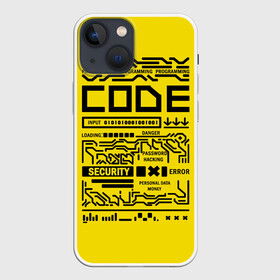 Чехол для iPhone 13 mini с принтом КОД,программирование,code в городе Новоалтайск,  |  | code | cyberpunk | danger | error | hacking | input | money | personal data | programming | security
