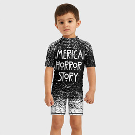 Детский купальный костюм 3D с принтом American Horror Story. в городе Новоалтайск, Полиэстер 85%, Спандекс 15% | застежка на молнии на спине | american horror story | netflix | американ хоррор стори | американская история ужасов | драма | загадочные события | кино | мини сериал | нетфликс | очень странные дела | сериалы | триллер | ужасы | фантастика