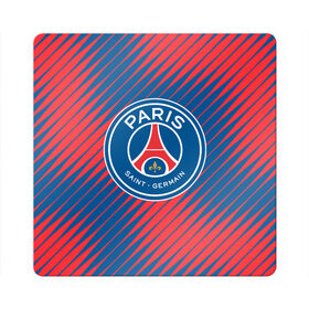 Магнит виниловый Квадрат с принтом PSG. в городе Новоалтайск, полимерный материал с магнитным слоем | размер 9*9 см, закругленные углы | Тематика изображения на принте: fc | football | football club | paris saint germain | psg | sport | пари сен жермен | париж | псж | спорт | уефа | униформа | фирменные цвета | фк | франция | французский футбольный клуб | футбол | футбольный клуб