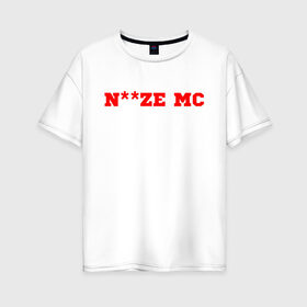 Женская футболка хлопок Oversize с принтом Noize MC в городе Новоалтайск, 100% хлопок | свободный крой, круглый ворот, спущенный рукав, длина до линии бедер
 | hip hop | noize mc | rock | актеры | иван алексеев | известные личности | ноиз мс | нойз мс | нойзе мс | певцы | рок | российские музыканты | хип хоп